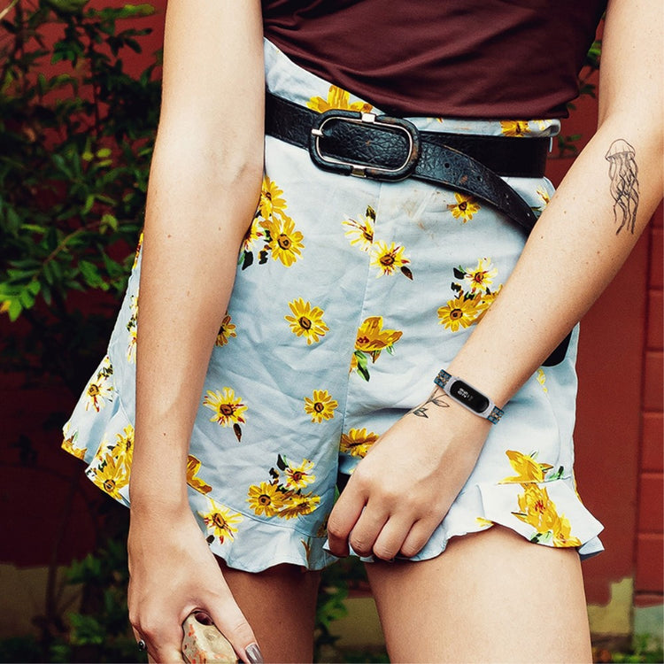 Skøn Xiaomi Mi Smart Band 4 / Xiaomi Mi Band 3 Stof Urrem - Grøn#serie_1