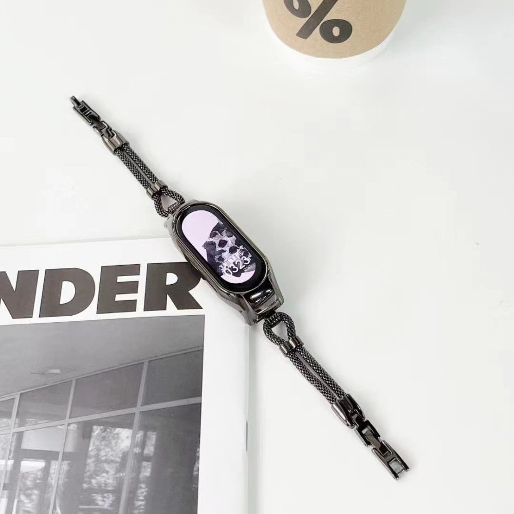 Cool Xiaomi Mi Smart Band 4 / Xiaomi Mi Band 3 Metal Urrem - Sort#serie_1