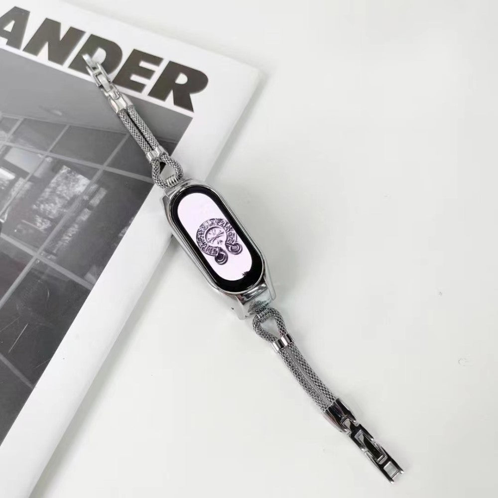 Cool Xiaomi Mi Smart Band 4 / Xiaomi Mi Band 3 Metal Urrem - Sølv#serie_2