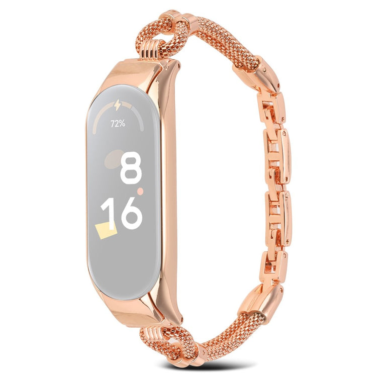 Skøn Xiaomi Mi Smart Band 4 / Xiaomi Mi Band 3 Metal Rem - Guld#serie_3