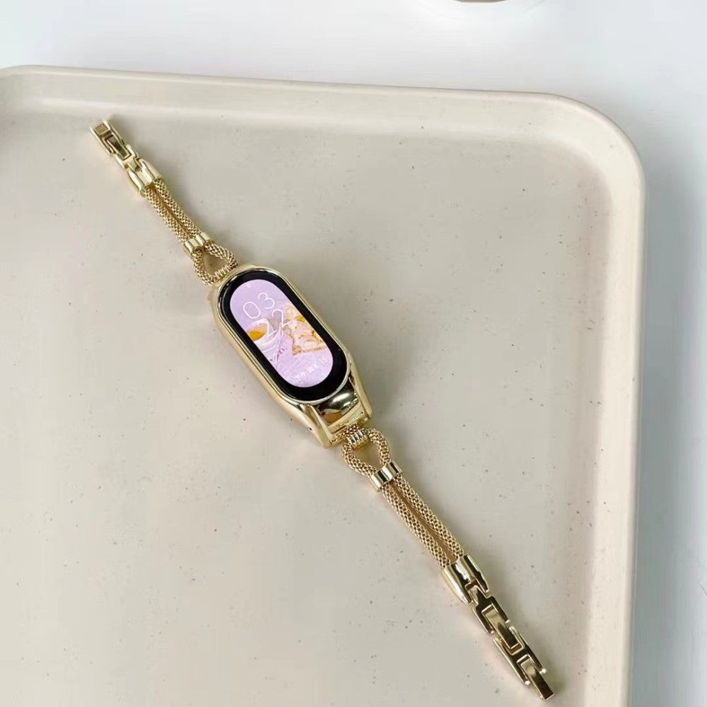 Cool Xiaomi Mi Smart Band 4 / Xiaomi Mi Band 3 Metal Urrem - Guld#serie_4