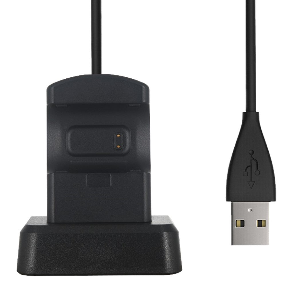 Plastik Fitbit Charge 3 / Fitbit Charge 4 USB Ladestation - Sort#serie_015
