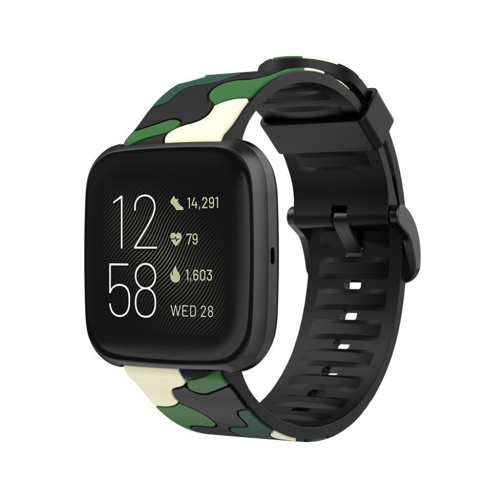 Fantastisk Fitbit Versa 2 / Fitbit Versa Lite Silikone Rem - Grøn#serie_2