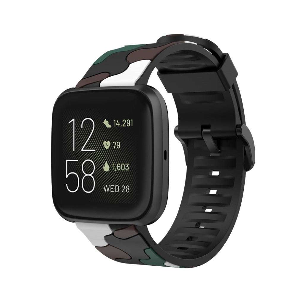 Fantastisk Fitbit Versa 2 / Fitbit Versa Lite Silikone Rem - Grøn#serie_3