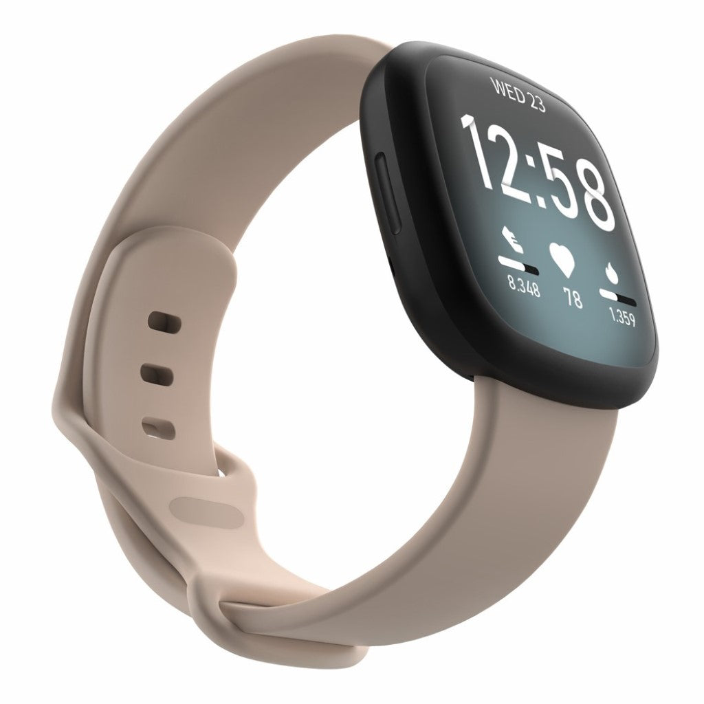 Helt vildt kønt Fitbit Versa 3 / Fitbit Sense Silikone Rem - Størrelse: S - Pink#serie_10