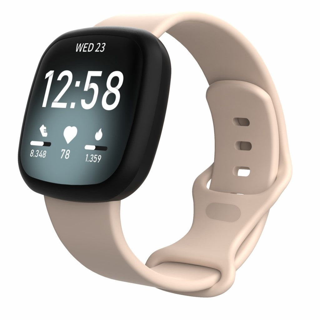 Helt vildt kønt Fitbit Versa 3 / Fitbit Sense Silikone Rem - Størrelse: S - Pink#serie_10