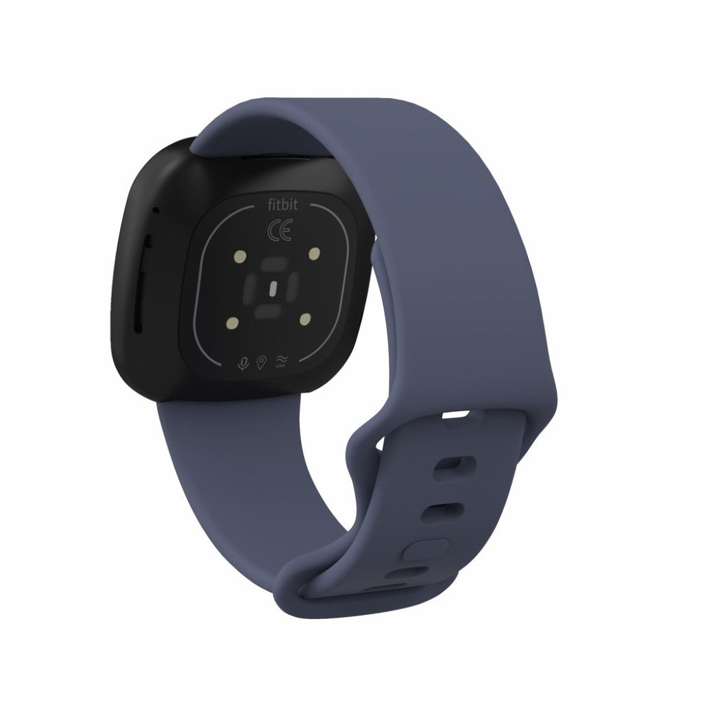 Helt vildt kønt Fitbit Versa 3 / Fitbit Sense Silikone Rem - Størrelse: S - Blå#serie_12