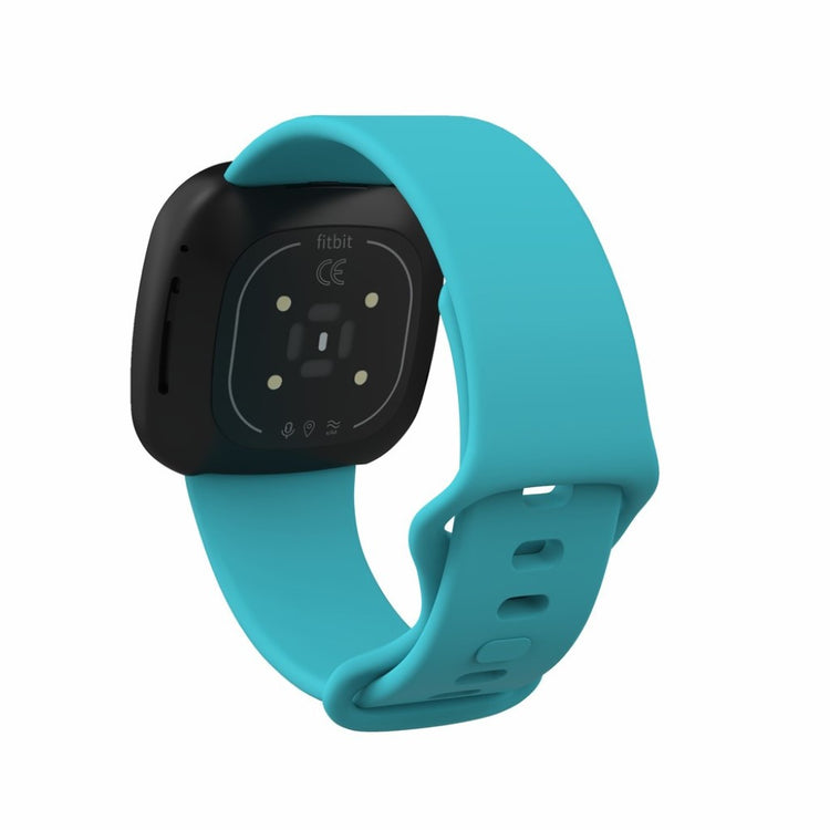 Helt vildt kønt Fitbit Versa 3 / Fitbit Sense Silikone Rem - Størrelse: S - Grøn#serie_15