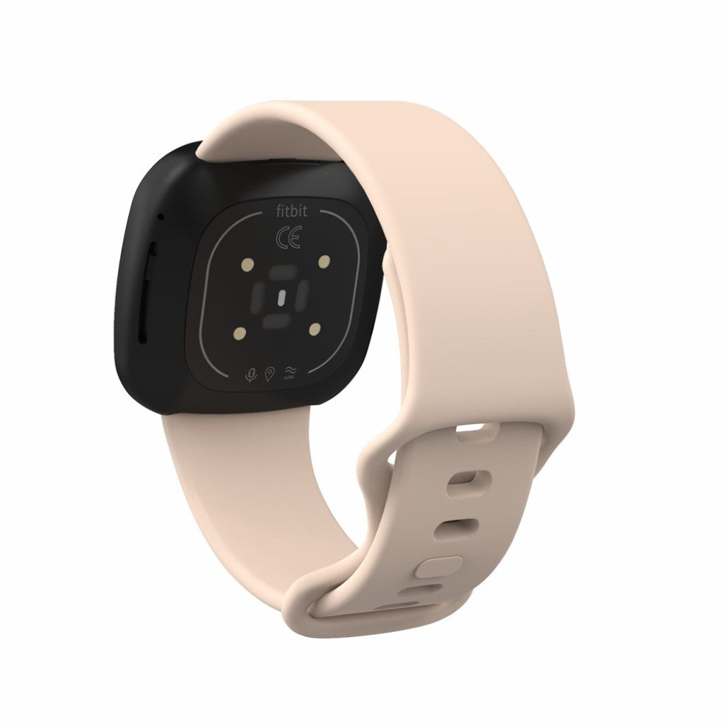 Helt vildt sejt Fitbit Versa 3 / Fitbit Sense Silikone Rem - Størrelse: L - Pink#serie_10