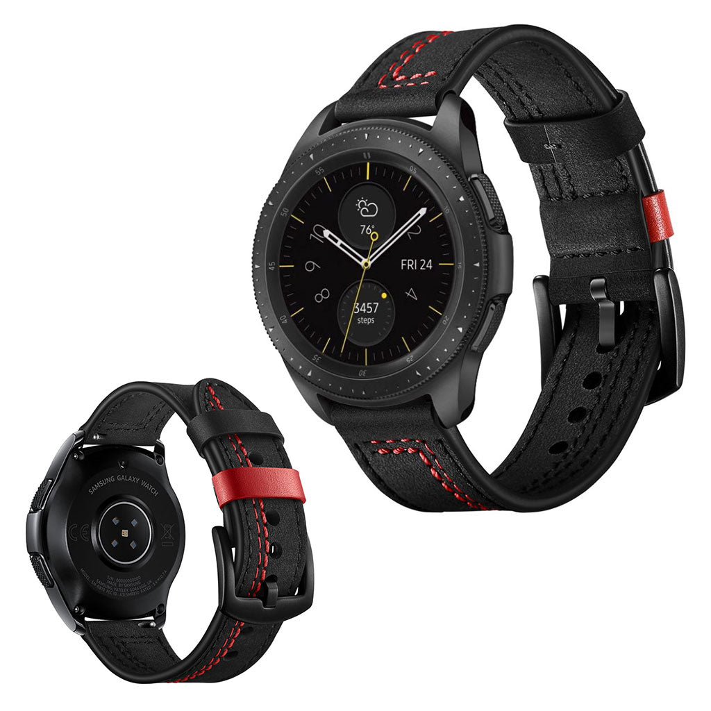 Mega skøn Fitbit Ionic Ægte læder Rem - Sort#serie_1