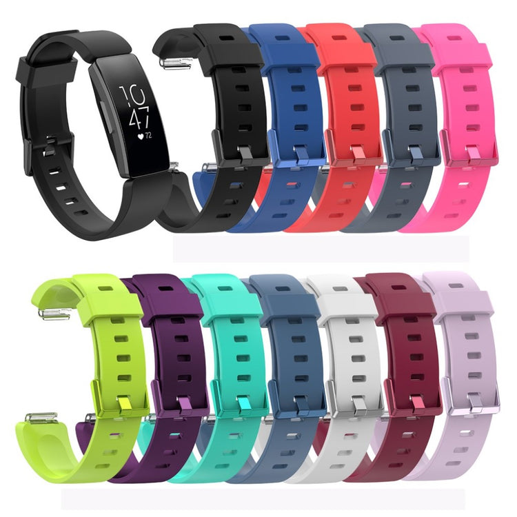 Fortrinligt Fitbit Inspire Silikone Rem - Sort#serie_1