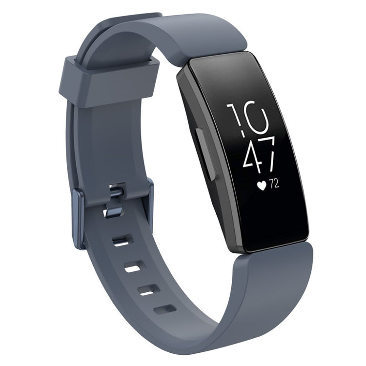 Fortrinligt Fitbit Inspire Silikone Rem - Sølv#serie_3