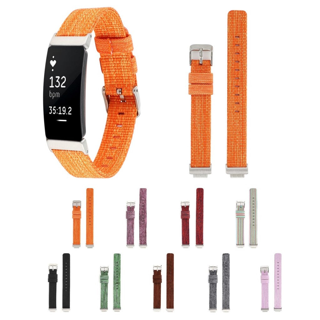Super fantastisk Fitbit Inspire Nylon Rem - Sort#serie_1
