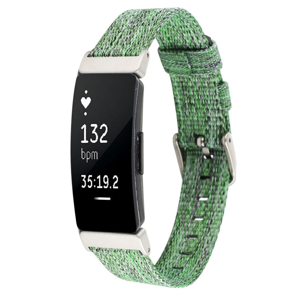 Super fantastisk Fitbit Inspire Nylon Rem - Grøn#serie_6