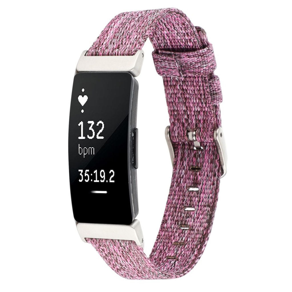 Super fantastisk Fitbit Inspire Nylon Rem - Lilla#serie_8