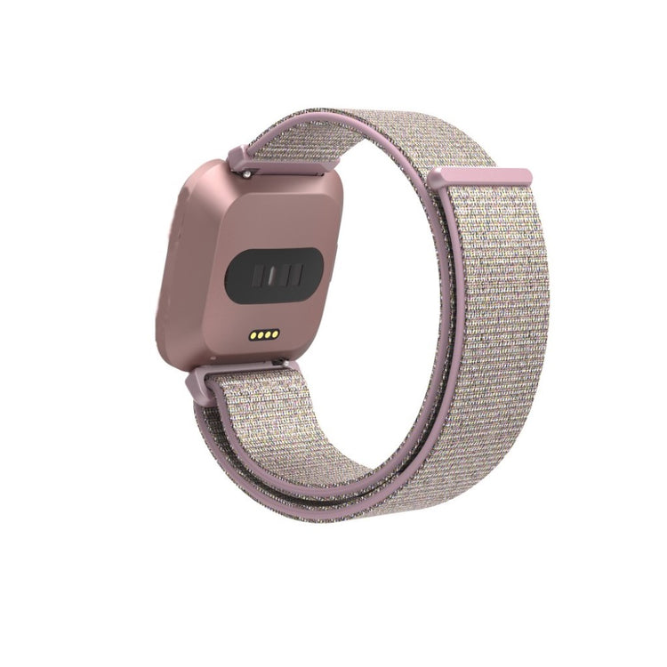 Rigtigt pænt Fitbit Versa Lite Nylon Rem - Pink#serie_3
