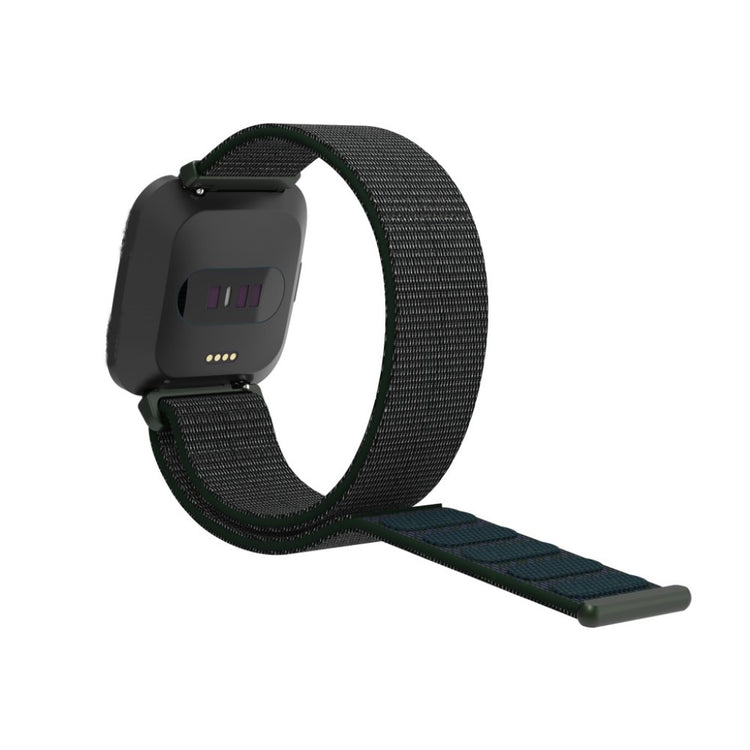 Rigtigt pænt Fitbit Versa Lite Nylon Rem - Grøn#serie_4