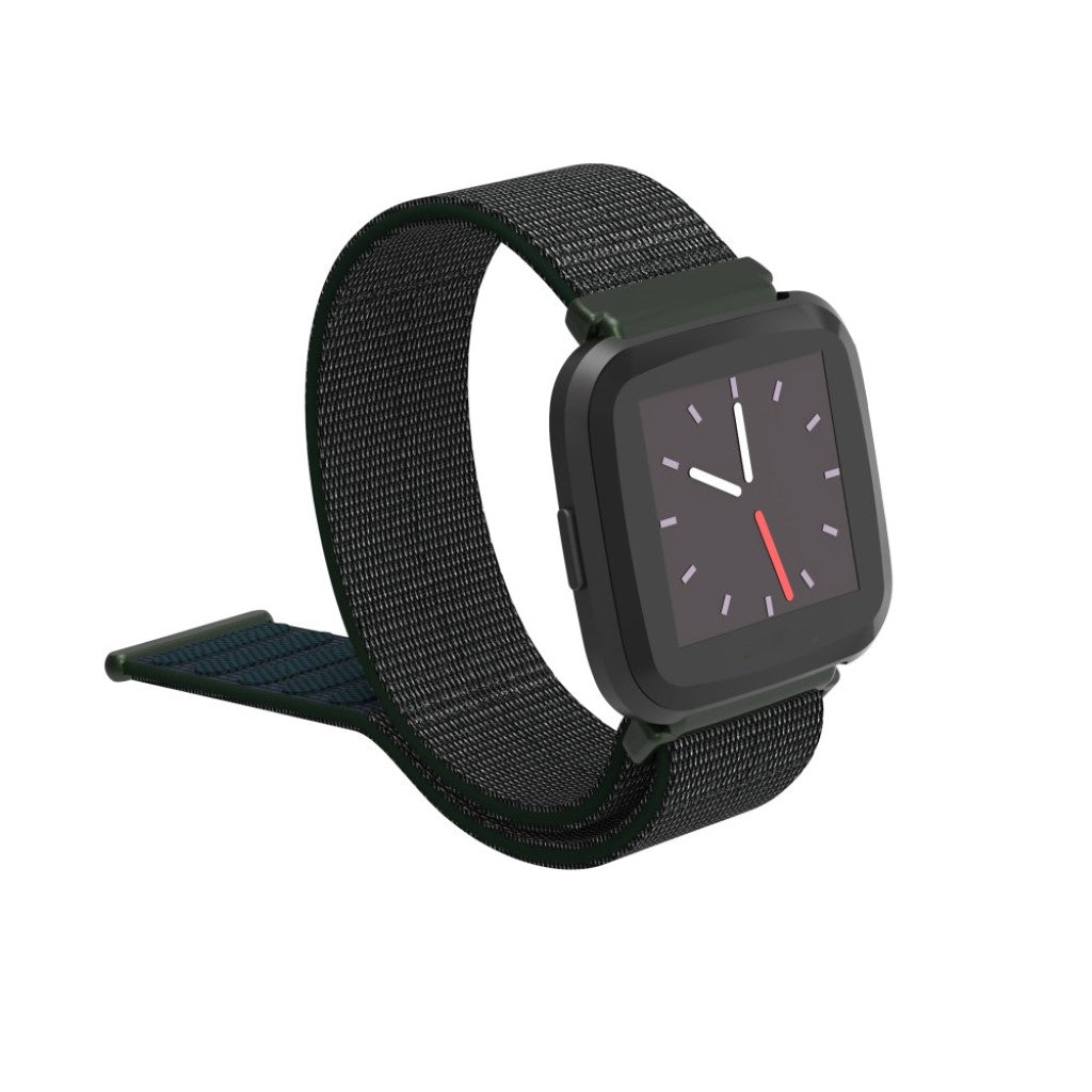 Rigtigt pænt Fitbit Versa Lite Nylon Rem - Grøn#serie_4