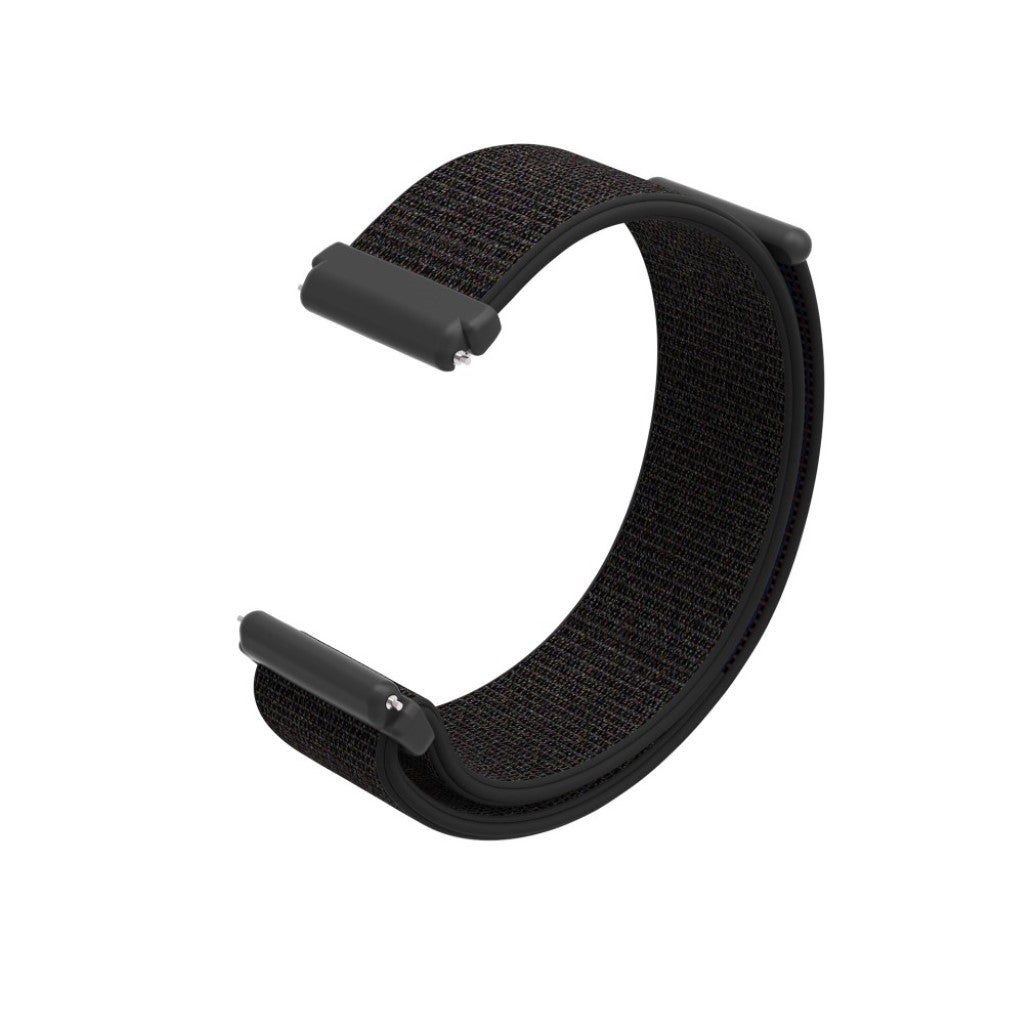 Rigtigt pænt Fitbit Versa Lite Nylon Rem - Sort#serie_6