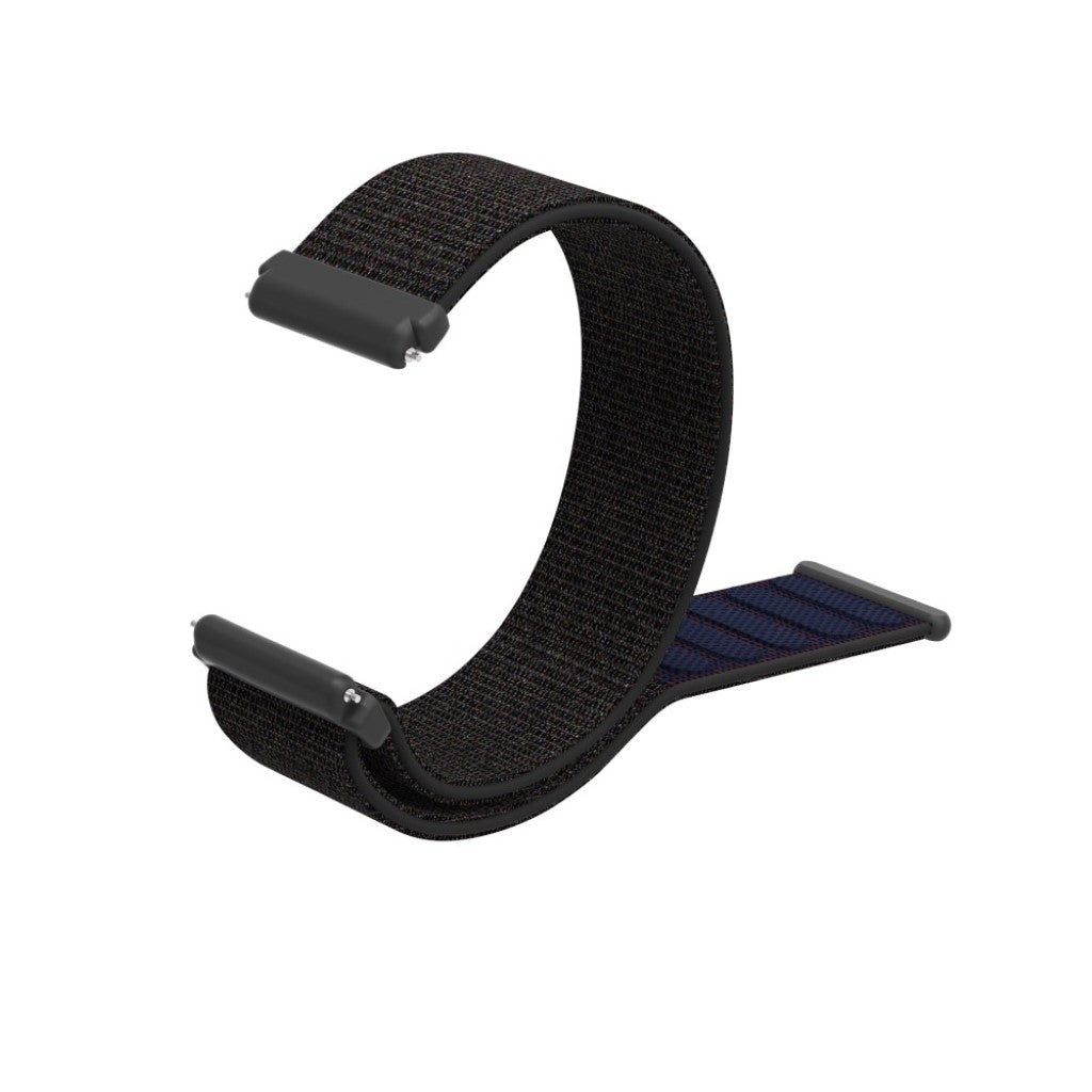 Rigtigt pænt Fitbit Versa Lite Nylon Rem - Sort#serie_6