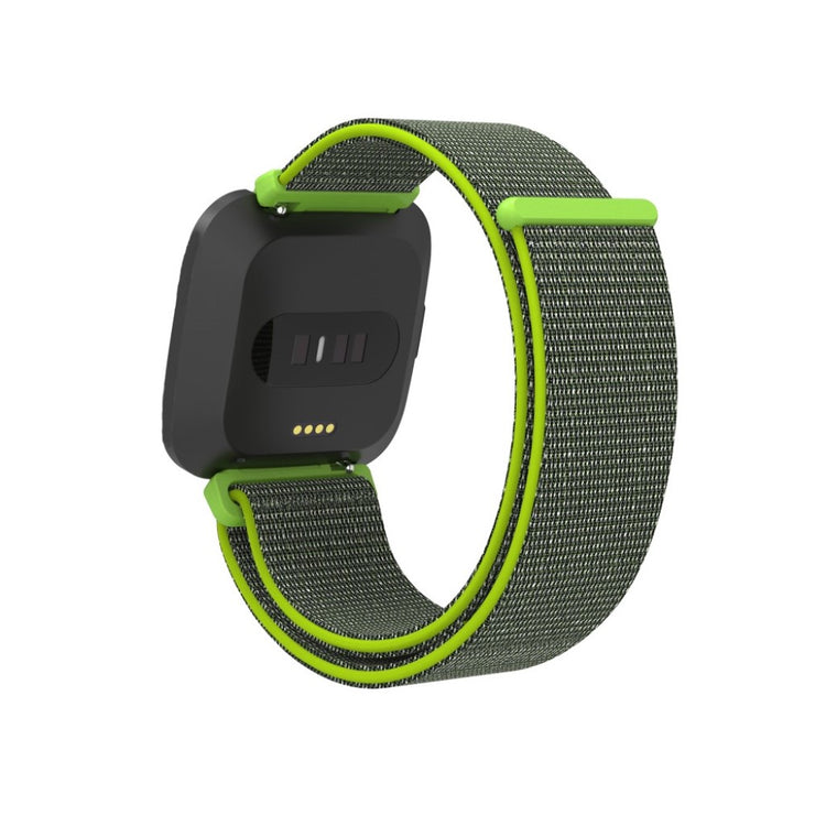 Rigtigt pænt Fitbit Versa Lite Nylon Rem - Grøn#serie_7