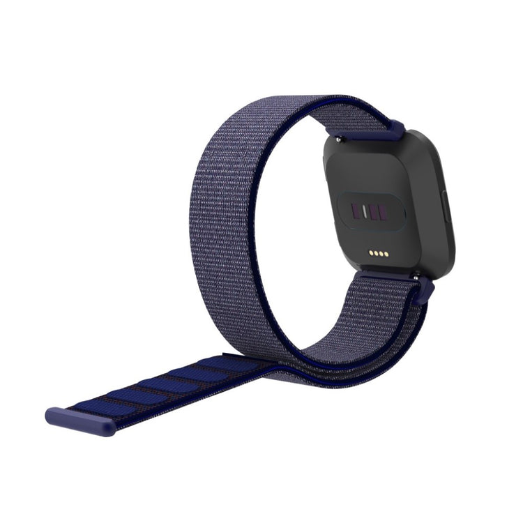 Rigtigt pænt Fitbit Versa Lite Nylon Rem - Blå#serie_9