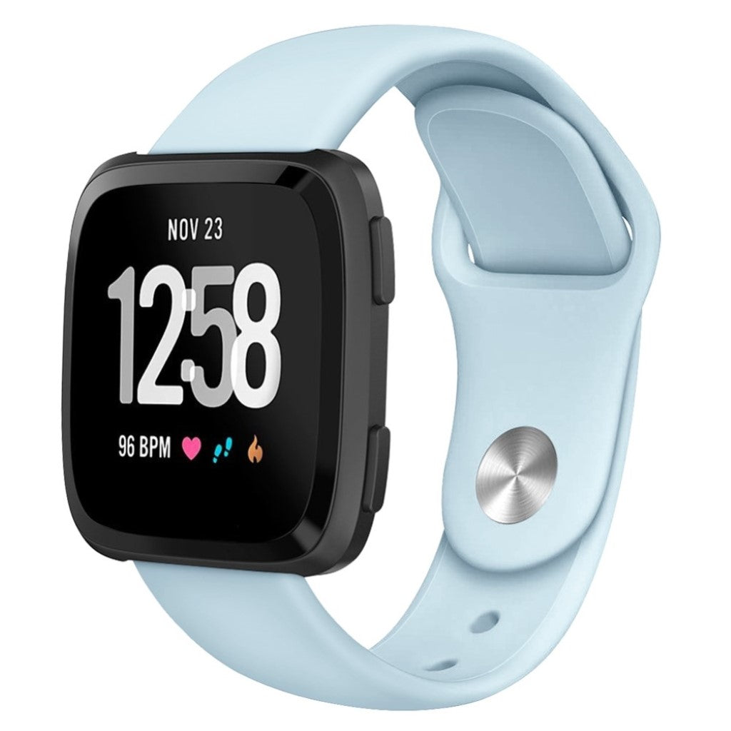 Helt vildt sejt Fitbit Versa Lite Silikone Rem - Blå#serie_10