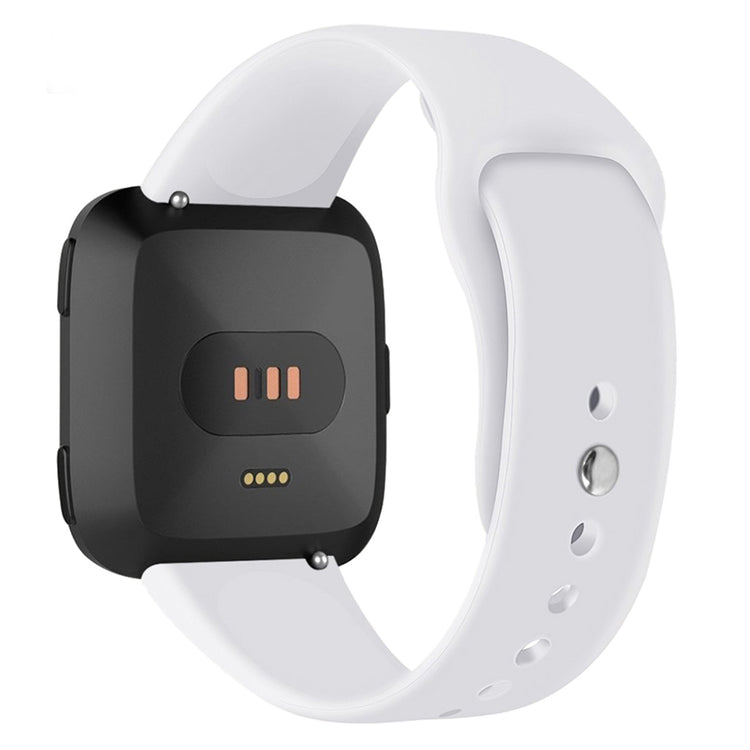 Helt vildt sejt Fitbit Versa Lite Silikone Rem - Hvid#serie_2