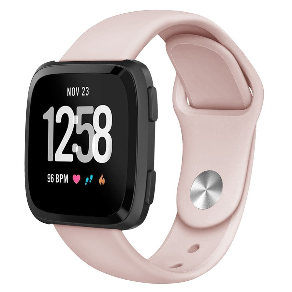 Helt vildt sejt Fitbit Versa Lite Silikone Rem - Pink#serie_6
