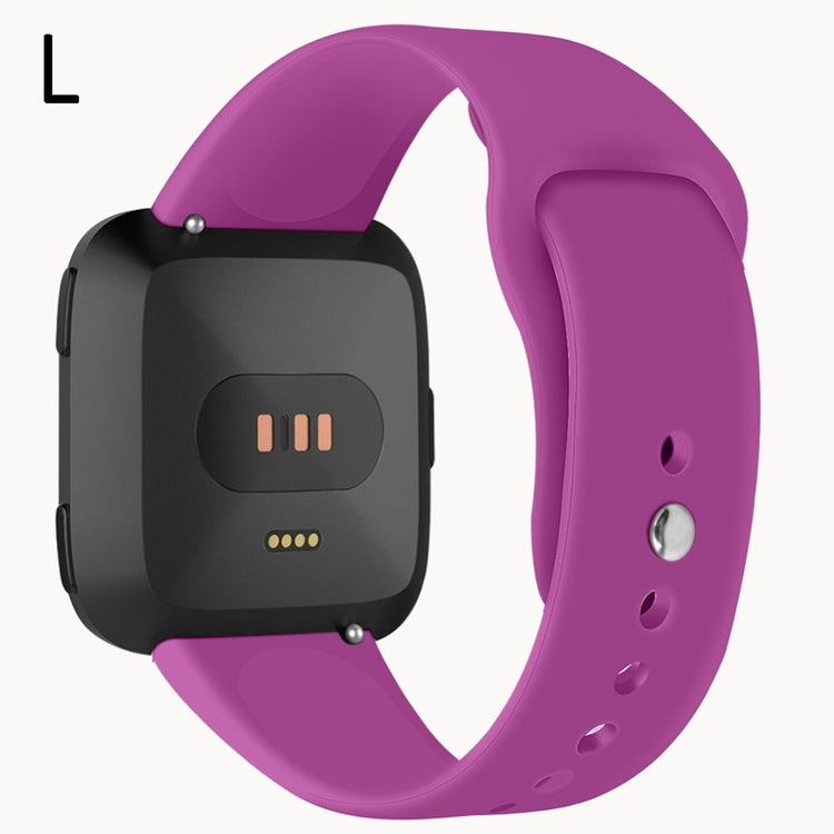 Helt vildt sejt Fitbit Versa Lite Silikone Rem - Lilla#serie_9