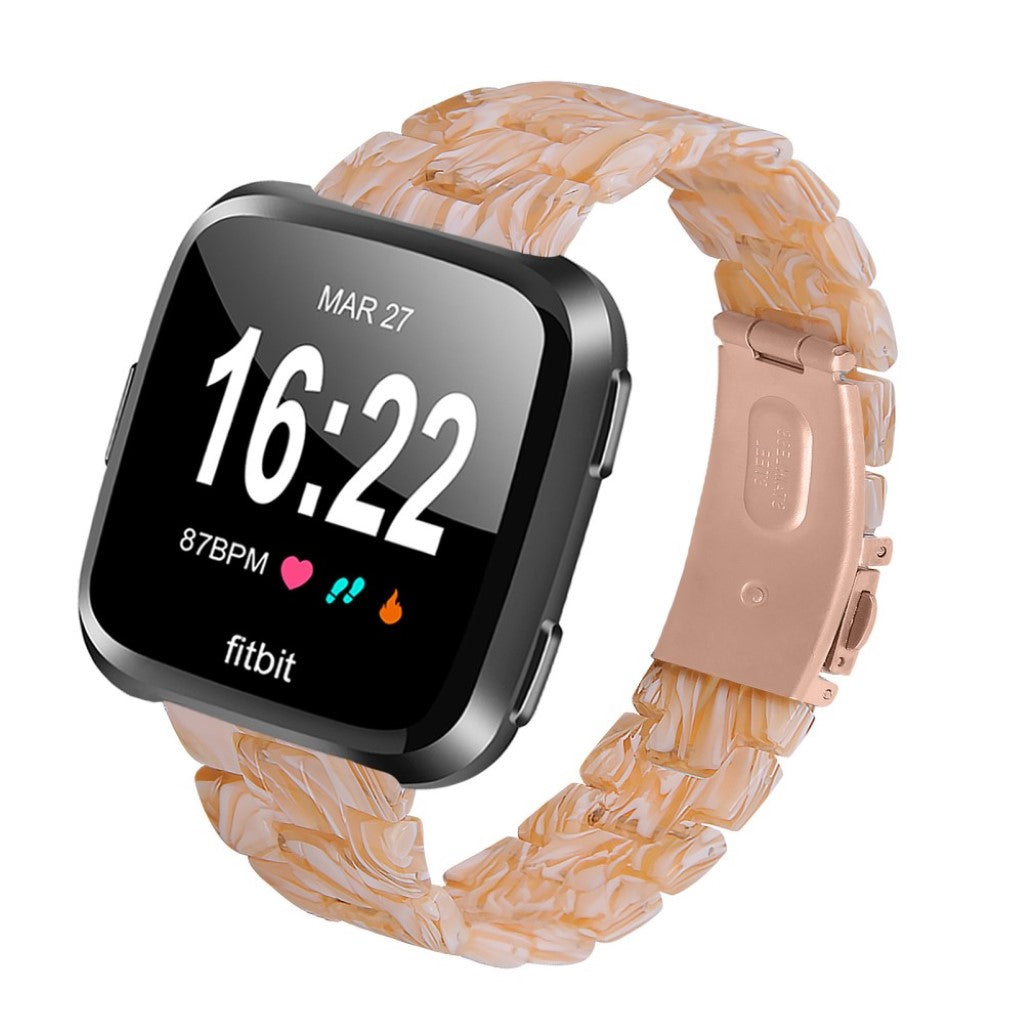 Vildt elegant Fitbit Versa 2 / Fitbit Versa Lite  Rem - Hvid#serie_16