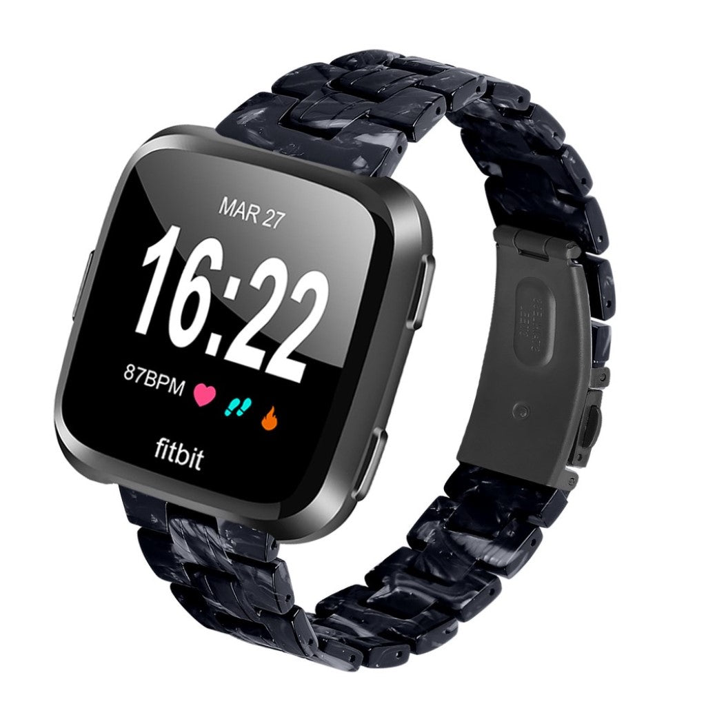 Vildt elegant Fitbit Versa 2 / Fitbit Versa Lite  Rem - Sort#serie_8
