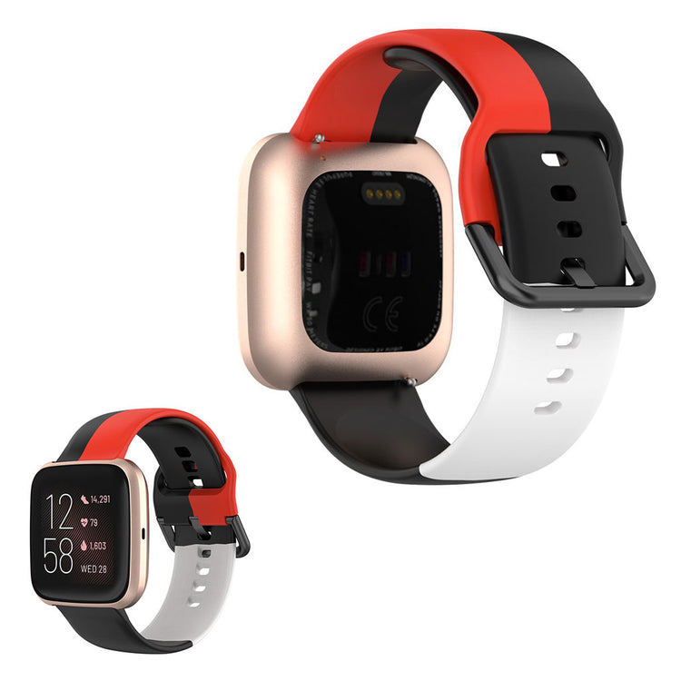 Super kønt Fitbit Versa 2 / Fitbit Versa Lite Silikone Rem - Flerfarvet#serie_3