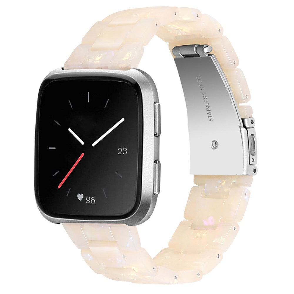 Helt vildt rart Fitbit Versa 2 / Fitbit Versa Lite  Rem - Hvid#serie_23