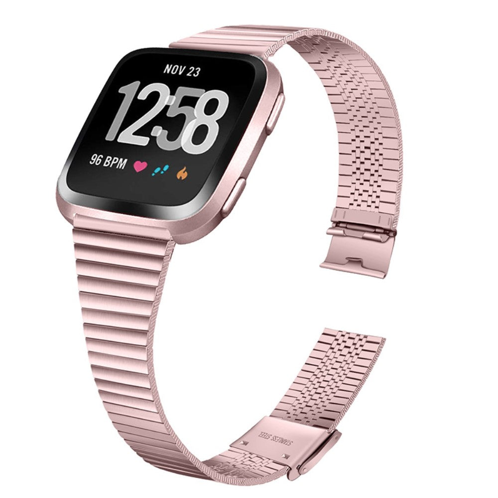 Meget fed Fitbit Versa 2 / Fitbit Versa Lite Metal Rem - Pink#serie_2