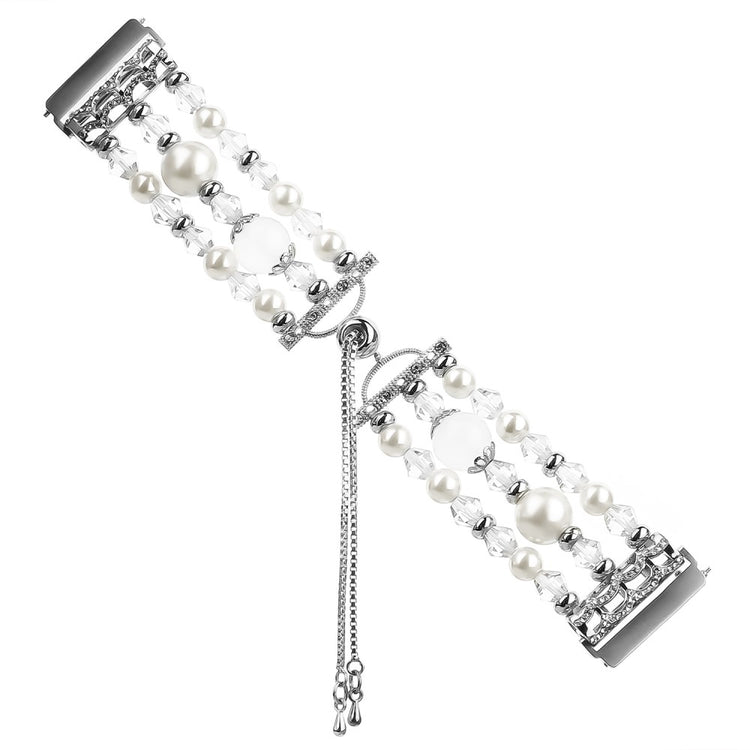 Elegant Fitbit Versa 2 / Fitbit Versa Lite Metal Rem - Hvid#serie_1