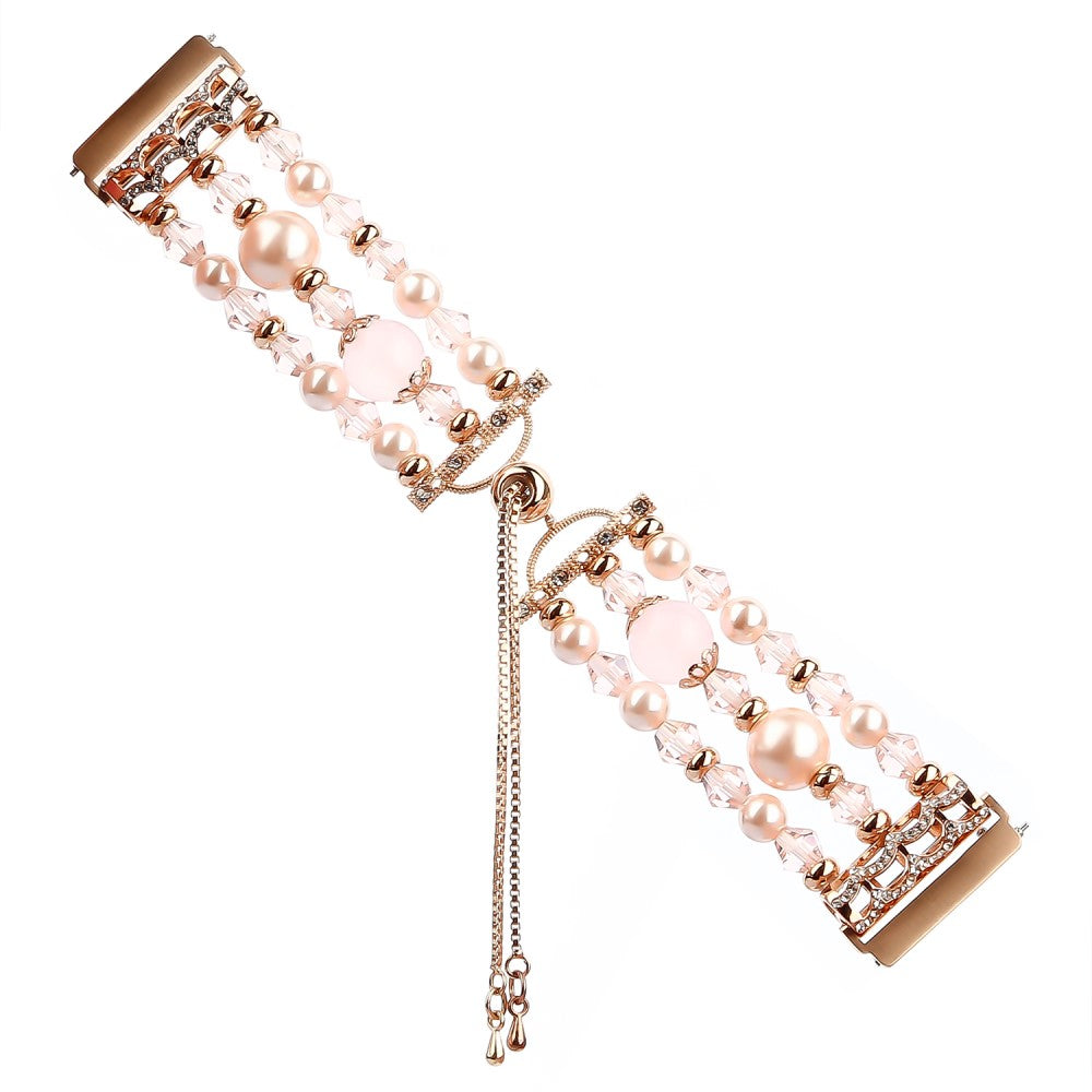 Elegant Fitbit Versa 2 / Fitbit Versa Lite Metal Rem - Pink#serie_2