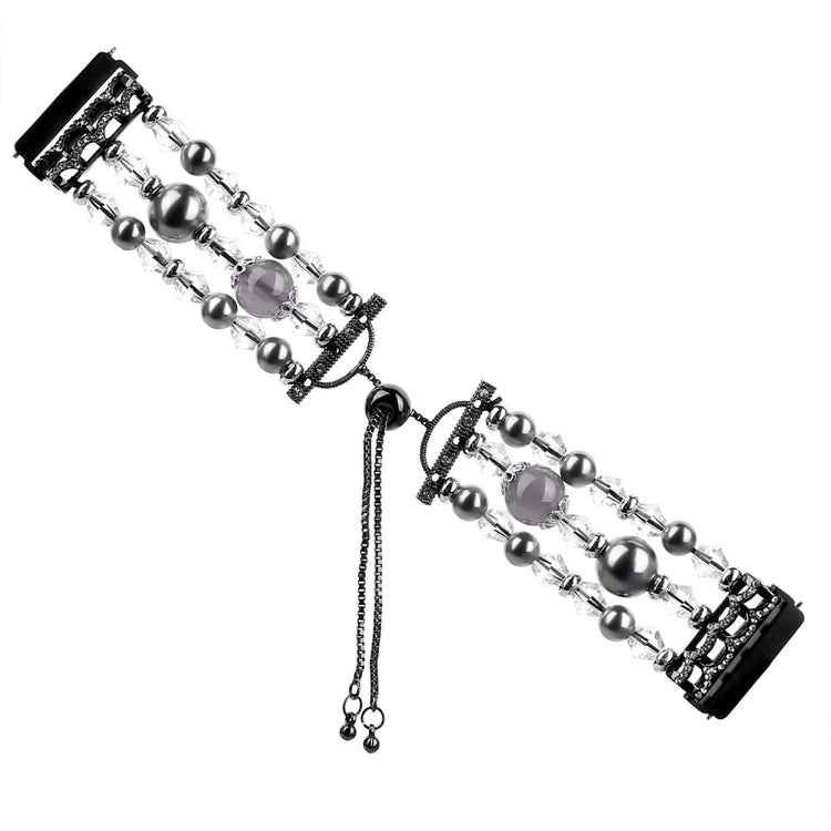 Elegant Fitbit Versa 2 / Fitbit Versa Lite Metal Rem - Sort#serie_3