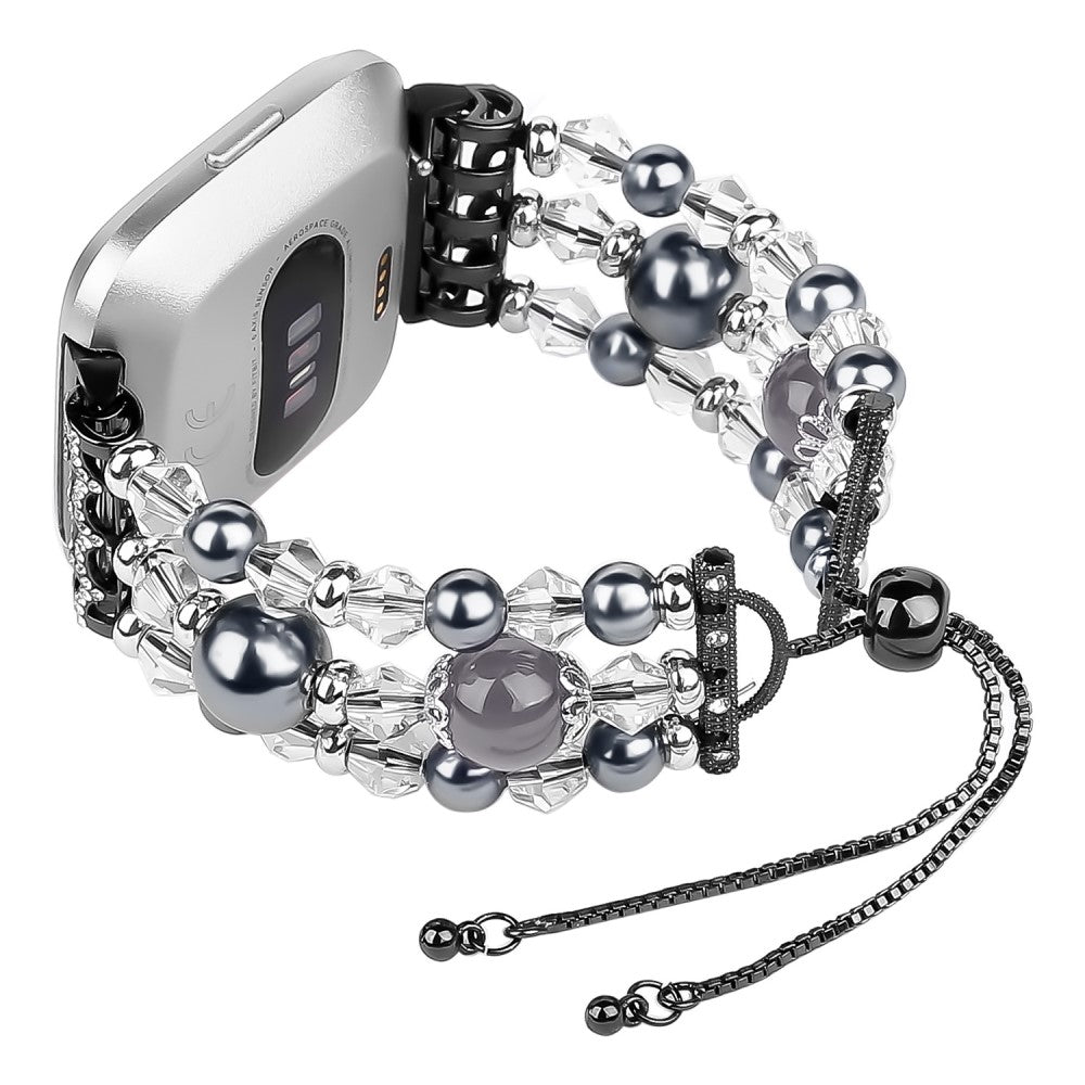 Elegant Fitbit Versa 2 / Fitbit Versa Lite Metal Rem - Sort#serie_3