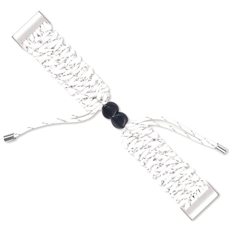 Meget skøn Fitbit Charge 3 / Fitbit Charge 4 Nylon Rem - Hvid#serie_10