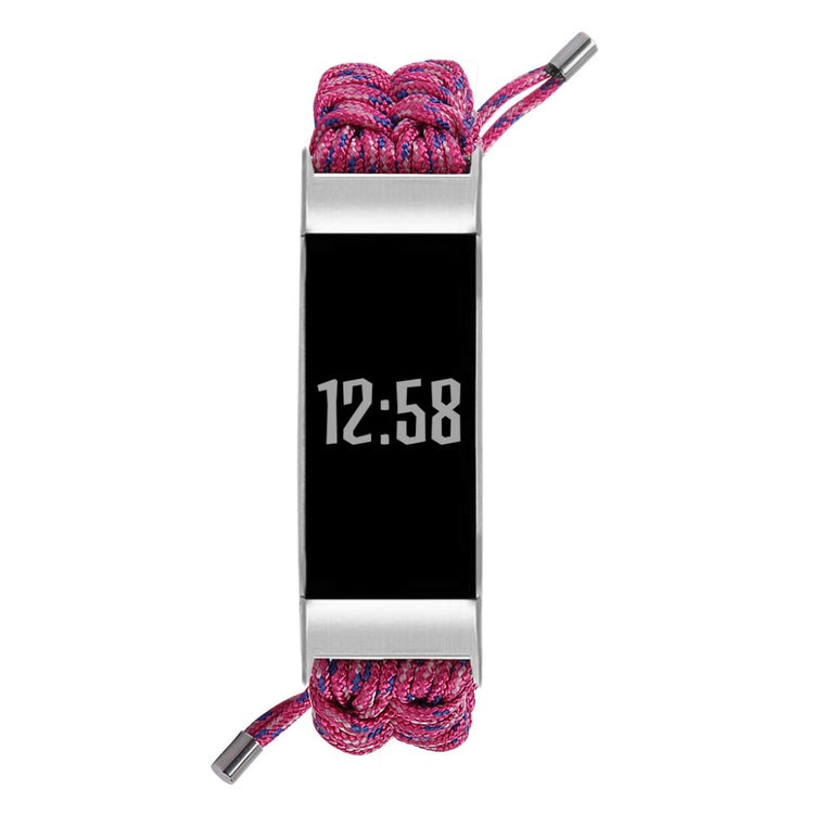 Meget skøn Fitbit Charge 3 / Fitbit Charge 4 Nylon Rem - Pink#serie_5