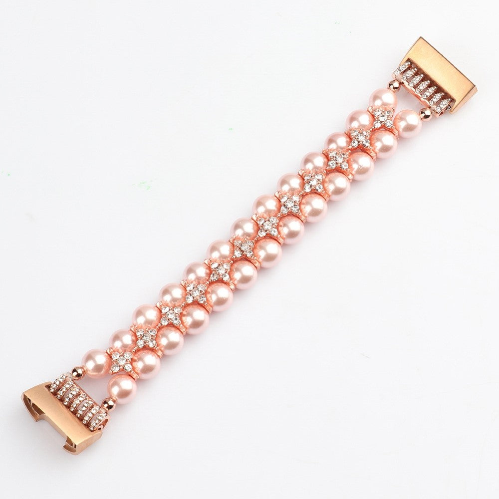 Vildt flot Fitbit Charge 4 / Fitbit Charge 3 Rhinsten Urrem - Pink#serie_2