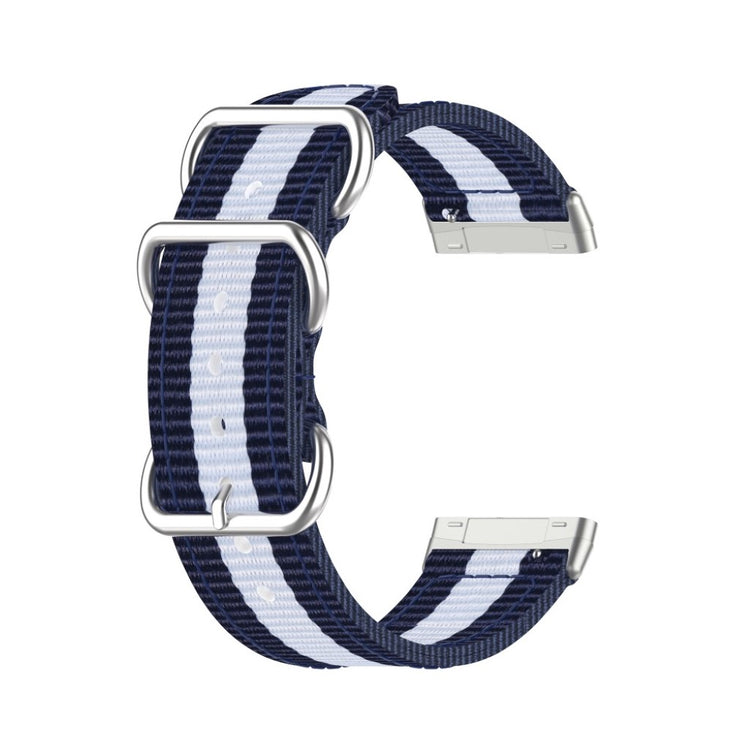 Rigtigt fantastisk Fitbit Versa 3 Nylon Rem - Blå#serie_9