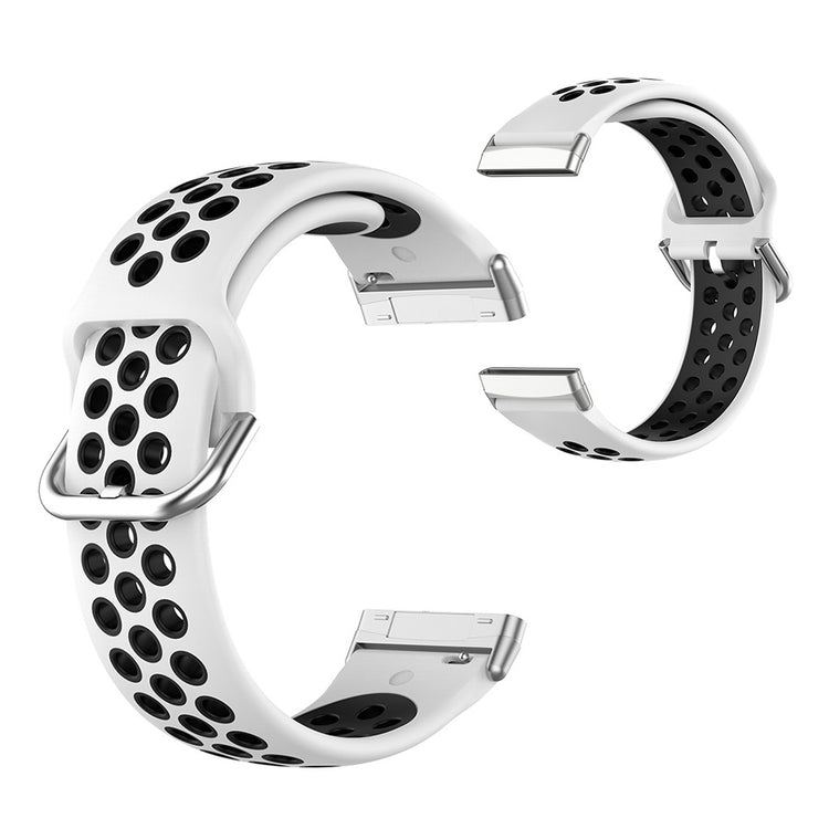 Mega fint Fitbit Versa 3 / Fitbit Sense Silikone Rem - Hvid#serie_2