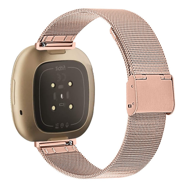 Vildt rart Fitbit Versa 3 / Fitbit Sense Metal Rem - Pink#serie_5