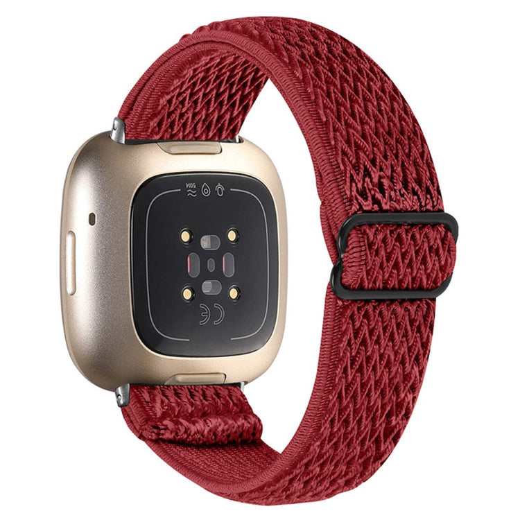 Mega fantastisk Fitbit Versa 3 Nylon Rem - Rød#serie_2