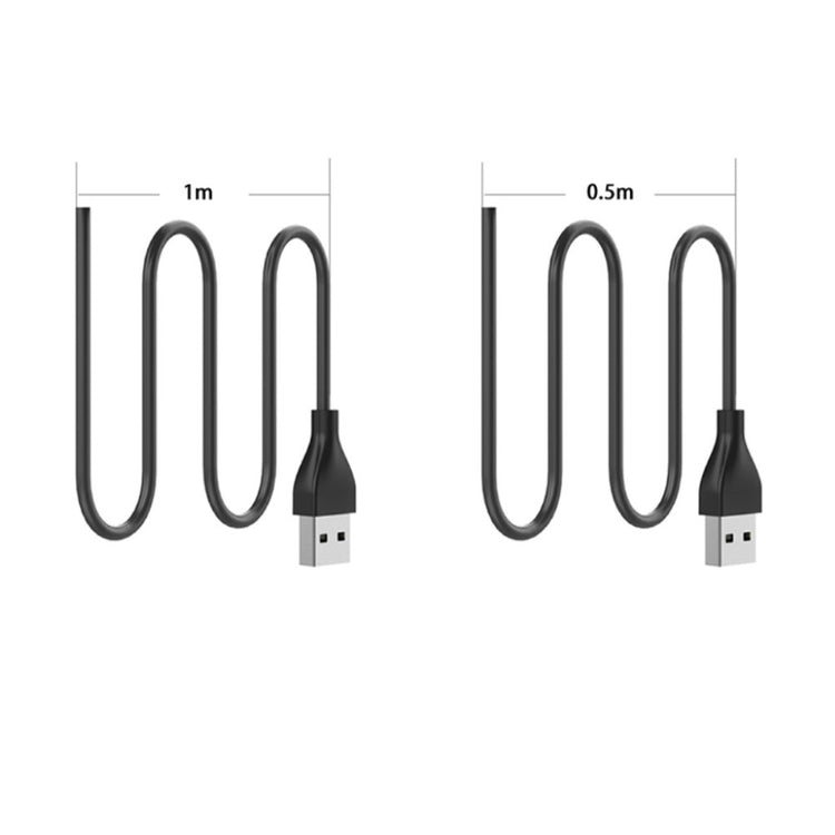 1m Fitbit Luxe    USB Opladningskabel - Sort#serie_2