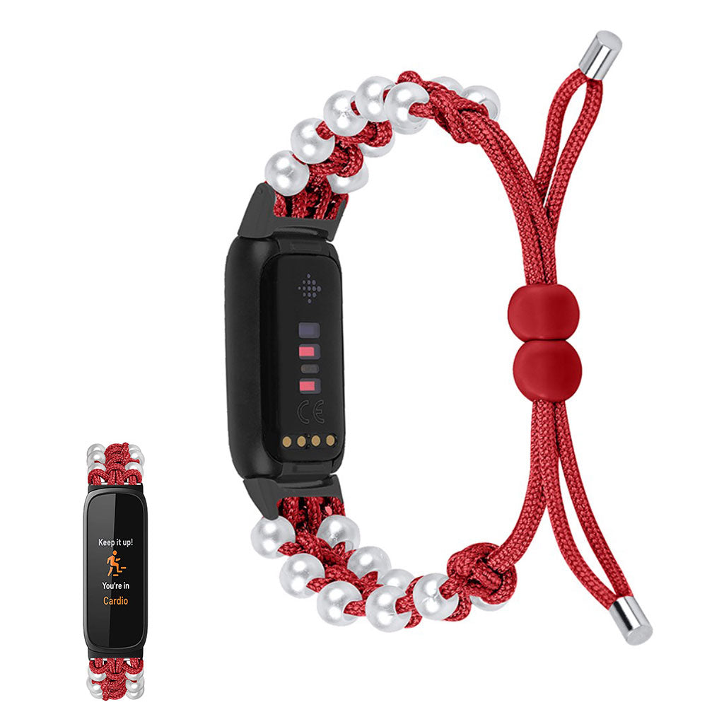 Super holdbart Garmin Vivomove Luxe Nylon Rem - Rรธd#serie_4