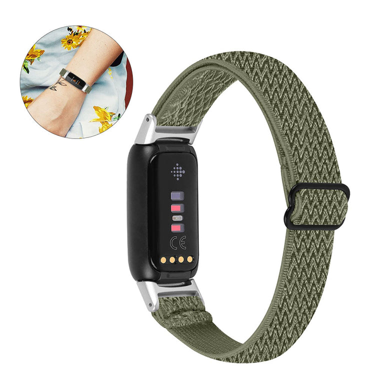 Udsøgt Fitbit Luxe Nylon Rem - Grøn#serie_4
