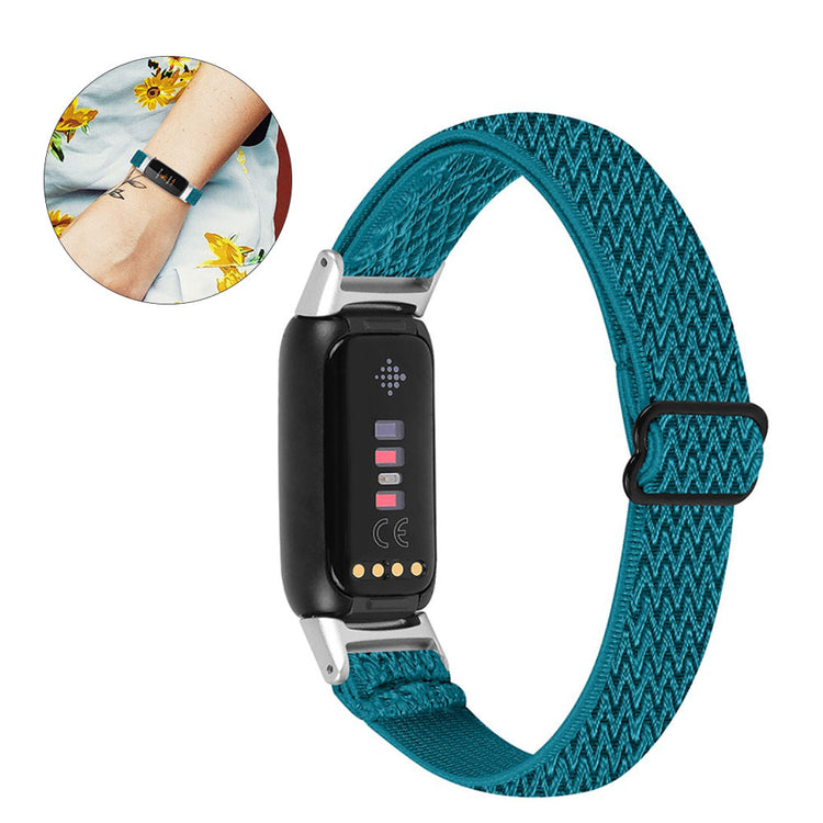 Udsøgt Fitbit Luxe Nylon Rem - Blå#serie_9